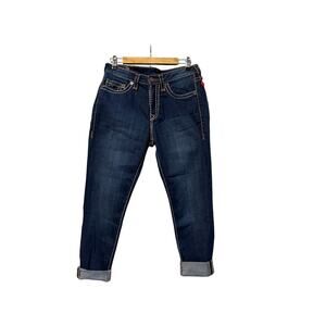 True Religion Jennie mid rise curvy skinny jean bright sapphire sz 31